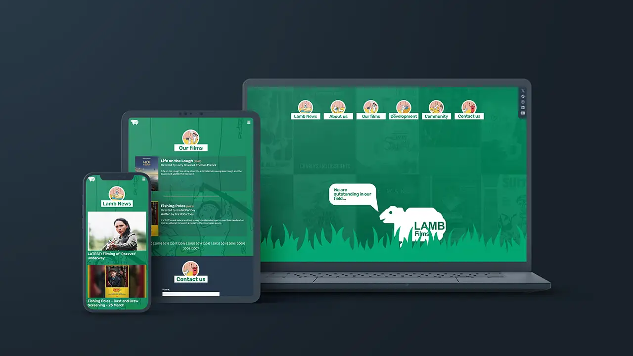 portfolio picture of Lamb Films website