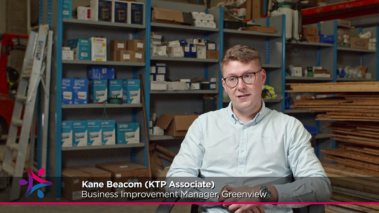 screenshot of video of interview